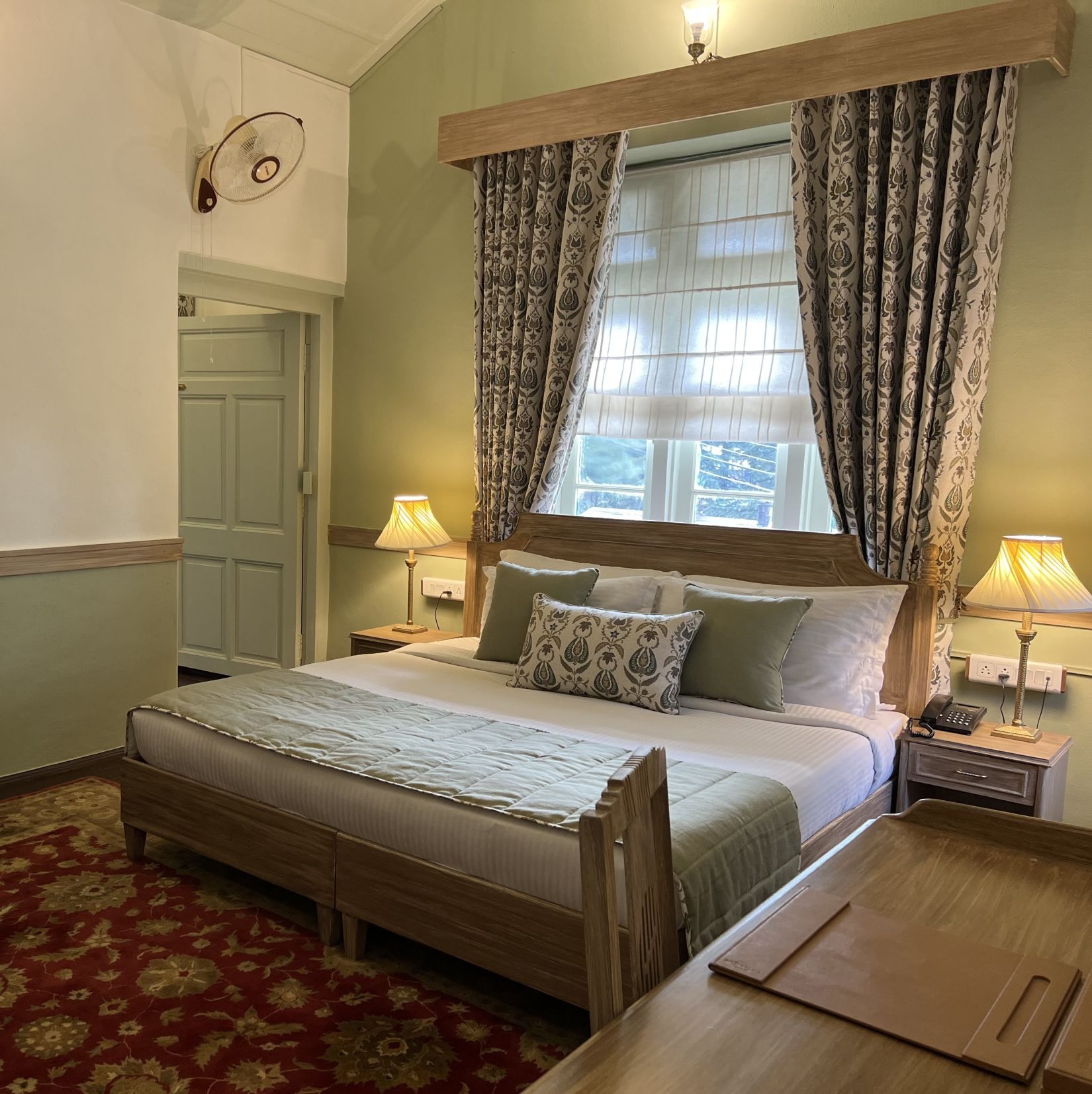 Image of a room with a double bed